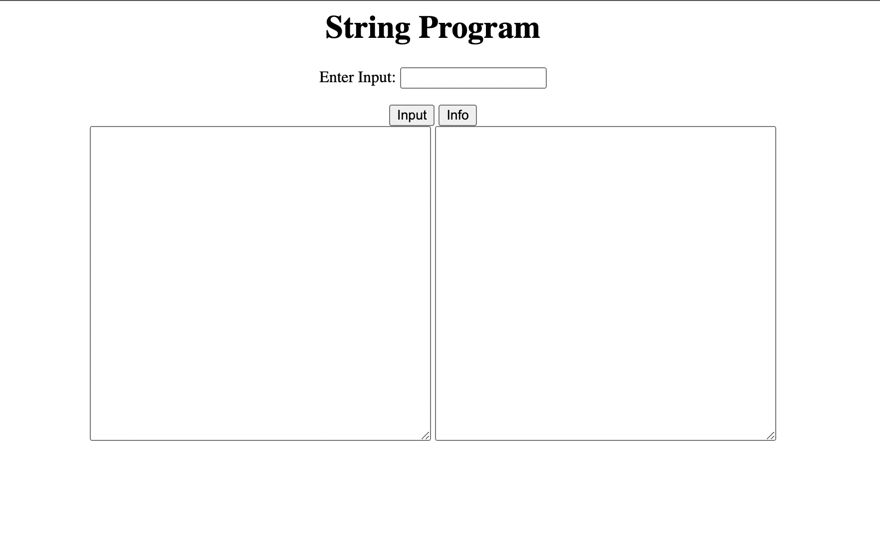 string program screenshot